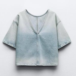 Zara DENIM SHIRT TRF.